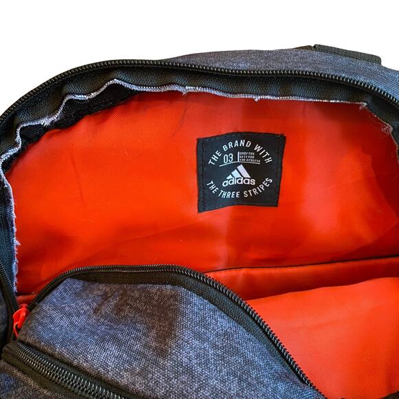 Adidas LoadSpring Laptop Backpack Gray/Orange - Picture 14 of 16